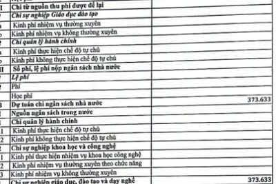 DỰ TOÁN THU CHI NGÂN SÁCH NHÀ NƯỚC VÀ CÁC NGUỒN KHÁC NĂM 2024( kèm theo qđ số 33)